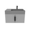 Castello Usa Amazon 30-inch Gray Right Vanity Set with Gray Top and Black Handles CB-MC-30G-BL-2056R-GR - alternate 8